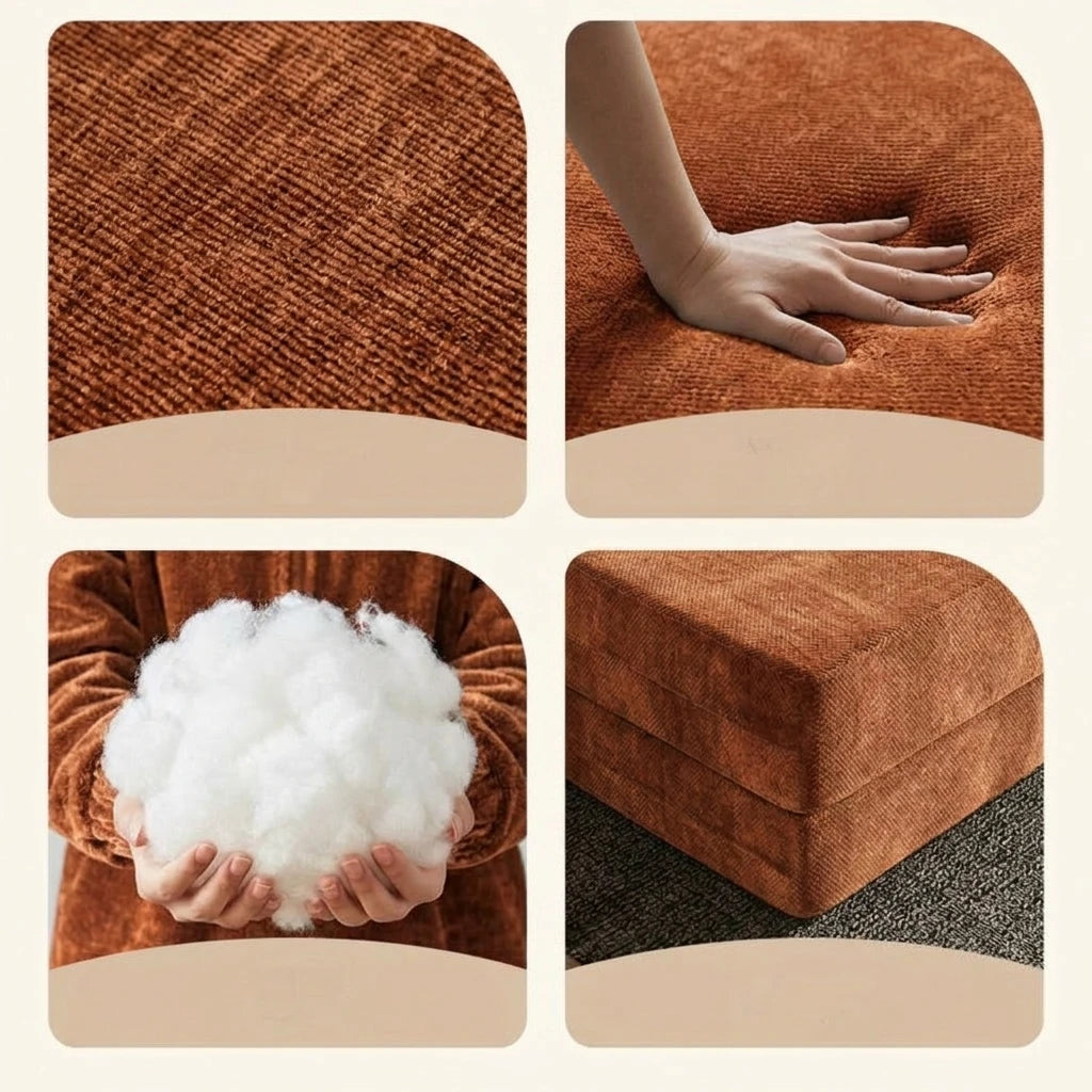 Living Room Compressed Sofa Bed, Memory Foam Modular Couch, Space Saving Modern Furniture Set