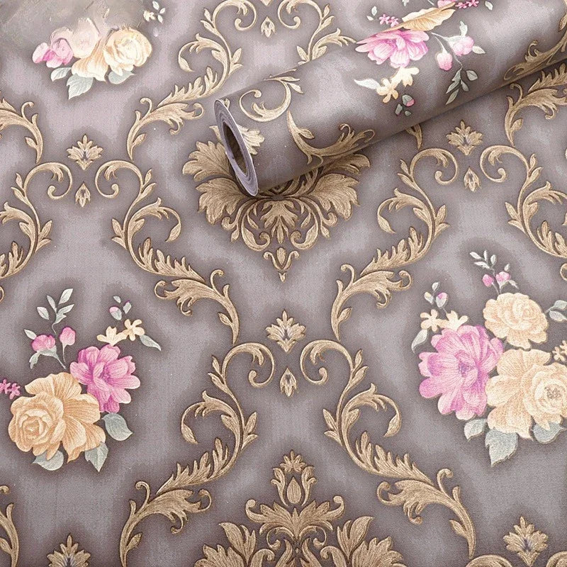 Home Decor Retro Floral Wallpaper Renovation of Bedroom and Living Room Decorative Walls