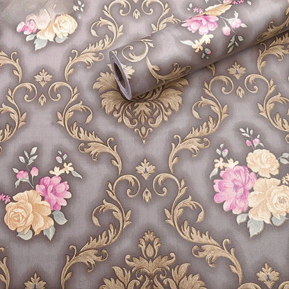 Home Decor Retro Floral Wallpaper Renovation of Bedroom and Living Room Decorative Walls
