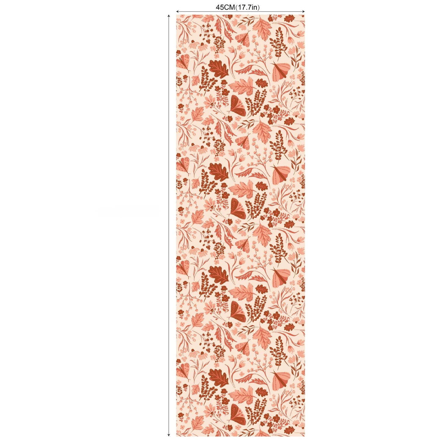 2m/3m Self Adhesive Wallpaper Rural Flowers Retro Plants Background Wall Paper Bedroom Entrance Renovation Wall Sticker