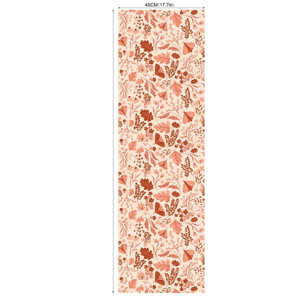 2m/3m Self Adhesive Wallpaper Rural Flowers Retro Plants Background Wall Paper Bedroom Entrance Renovation Wall Sticker