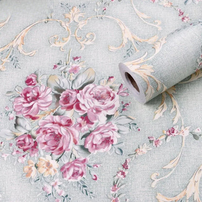 Home Decor Retro Floral Wallpaper Renovation of Bedroom and Living Room Decorative Walls