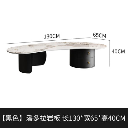 Irregular Modern Coffee Table Accessories Black Small Outdoor Coffee Tables Living Room Drawers Table Basse De Salon Home Decor