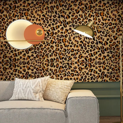 1 Pack of Leopard Print Self-adhesive Wallpaper TV Background Wall Home Decoration Building Materials Self-adhesive DIY Stickers