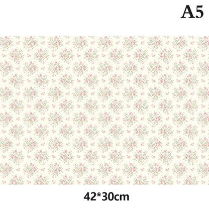 Dollhouse Wallpaper Miniature Wall Paper Sticker Stickers Decoration Flooring Furniture Decal Mini Decor Floorboards Miniatures