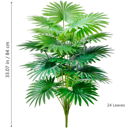 Artificial Palm Tree - Large Fake Tropical Plant Suitable for Indoor Outdoor Decoration Without Pot