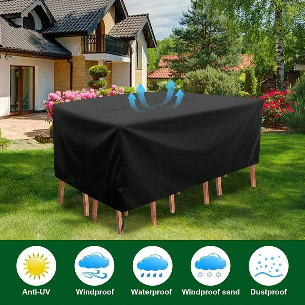 Ultimate Outdoor Furniture Cover - Waterproof, dustproof cover, durable and easy to clean, perfect for patios, gardens