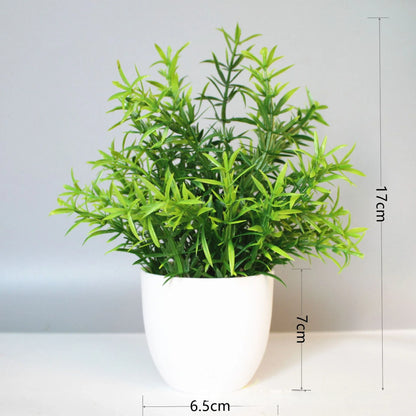 Wholesale Artificial Plant Potted Plants Fake Green Plants Indoor and Outdoor Decorations Plastic Bonsai Home Decorations