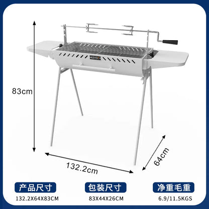 Portable Folding Charcoal Grill frill Outdoor Camping Fire Pit Grill Rack