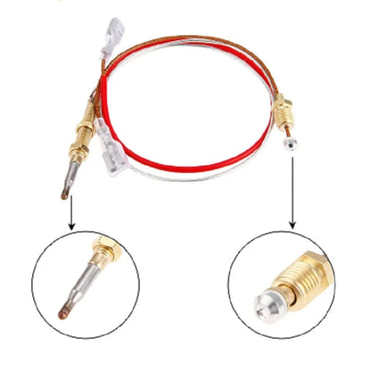 Outdoor Heater Thermocouple for Gas Patio Heater for BBQ Grill Fire Pit Fireplace Heater Hose Connection M6*0.75 Head M8*1 End