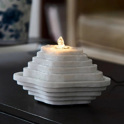 Indoor Landscape Tea Room Fountain Ornament Circulating Water Light Luxury High-end Living Room Hotel Shop Opening Gift