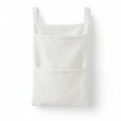 Pure Cotton Baby Crib Hanging Bag Multifunctional Newborn Supplies Storage Bag for Stroller New Pure Cotton Baby Hanging Bag