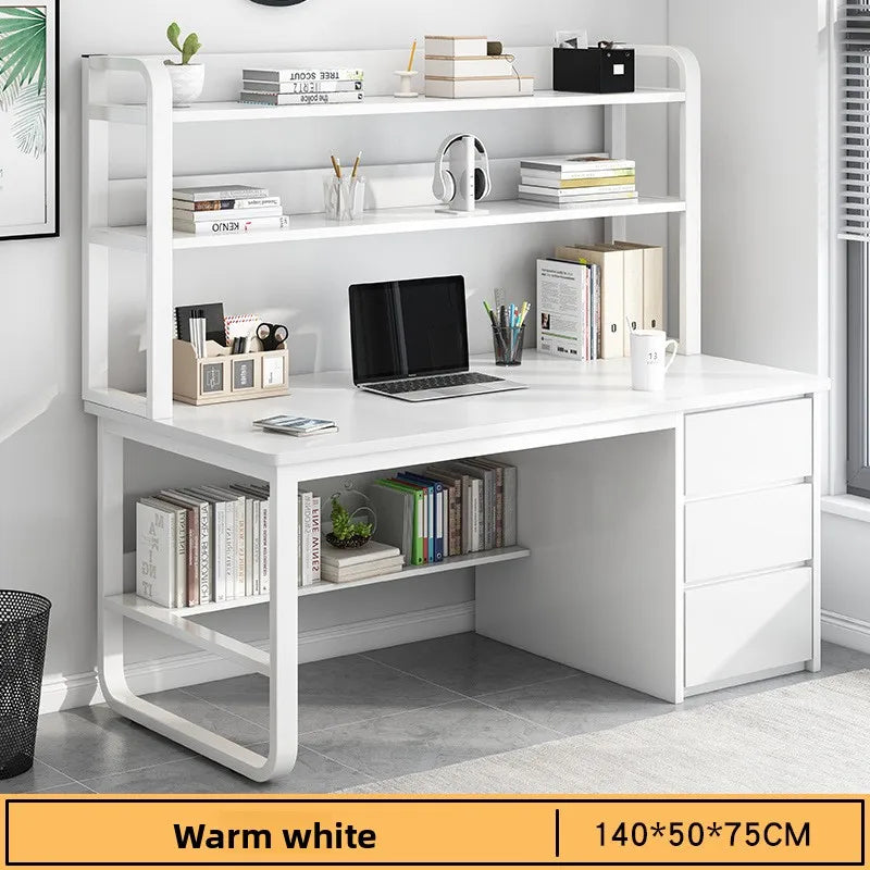 Desk Desktop Computer Desk Simple Home Desk Student Bedroom Bookshelf Integrated Writing Desk