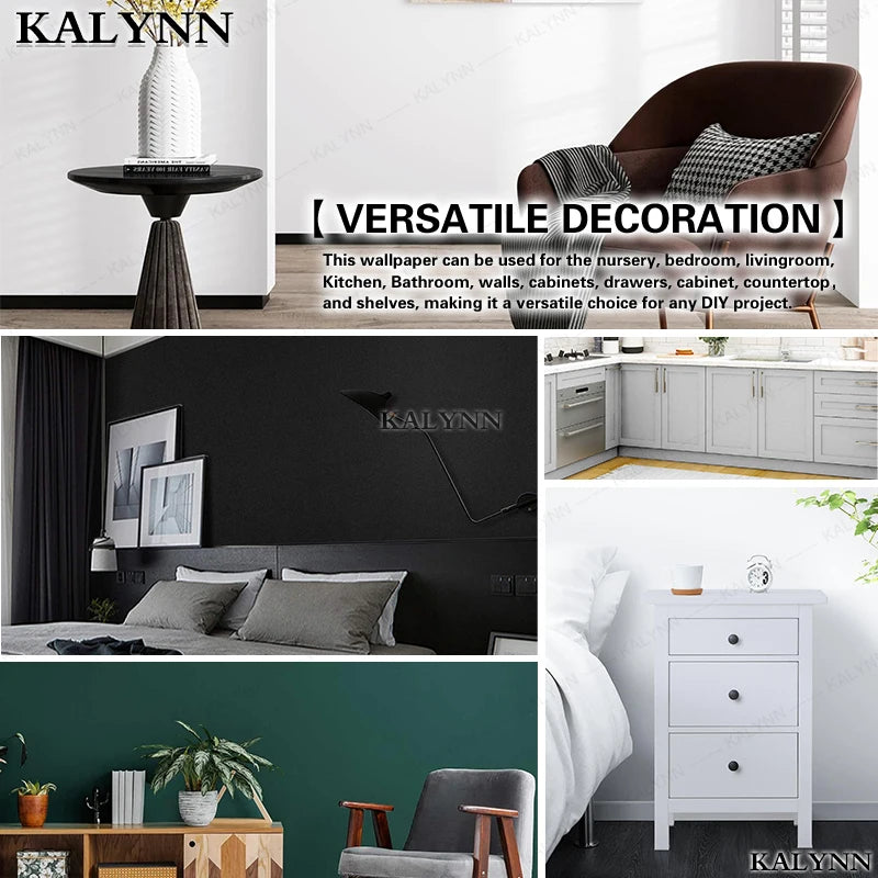 Matte White Peel and Stick Wallpaper, Waterproof, Contact Paper Self-Adhesive, Removable Wall Sticker, for Kitchen Countertop