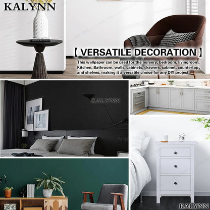 Matte White Peel and Stick Wallpaper, Waterproof, Contact Paper Self-Adhesive, Removable Wall Sticker, for Kitchen Countertop