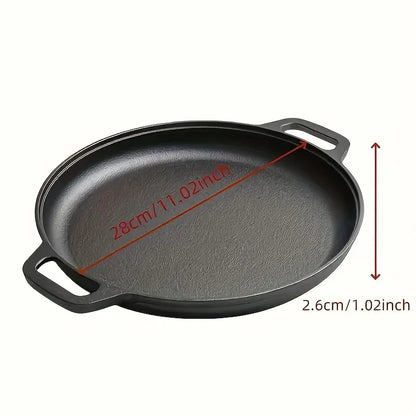 2026 Hot Sale Multifunctional Cast Iron Frying Pan Non-Stick Skillet Round Griddle Kitchen Cookware for Stove & Outdoor Cooking