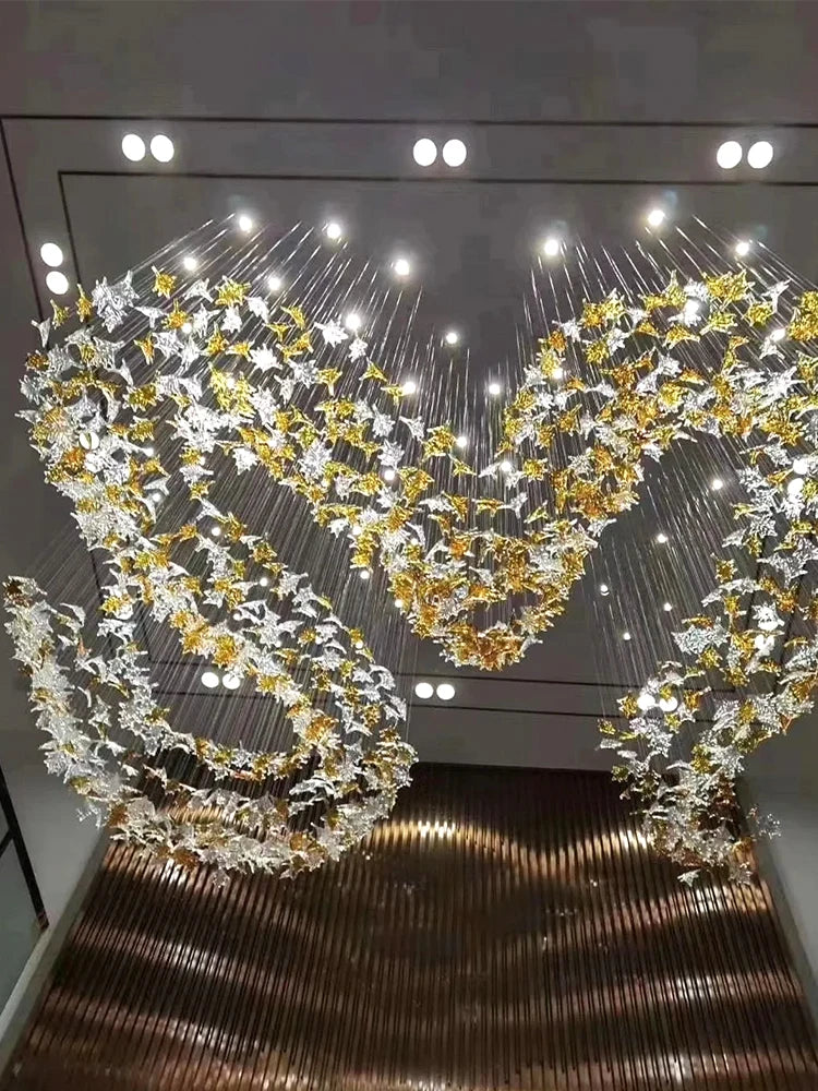 Customizable Luxury Chandeliers for Living Room Villas Hotel Decoration Pendant Light Dining Room Light Chandelier Hotel Lobby