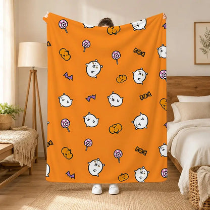 Joke Bear Cartoon Bear Art Throw 240g flannel blanket, suitable for sofas, beds, offices,  exquisite gift blankets