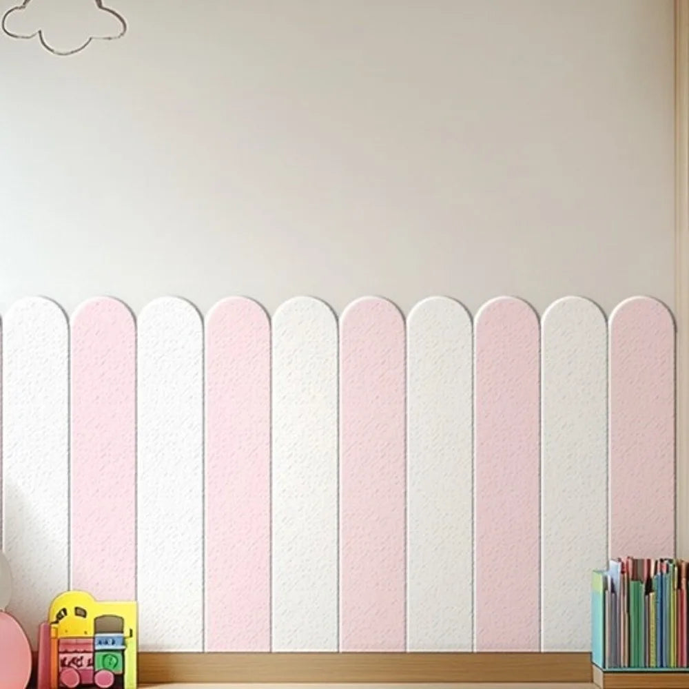10 pieces/set Self-adhesive Anti-collision Wall Sticker Solid Color Thickening Moisture Resistant Wallpaper Waterproof