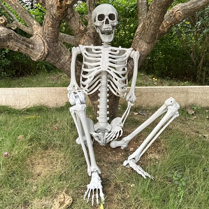 1pc Halloween Decoration Fake Skeleton Sculpture For Halloween Decor, Home Decor, Garden Decor, Haunted House