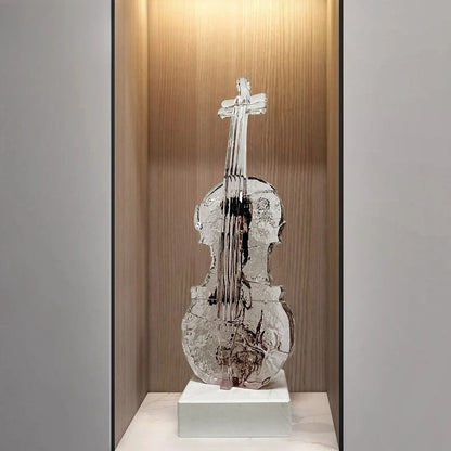 Simple Violin Art Sculpture Floor-to-Ceiling Ornament Light Luxury High End Statue Living Room Home Decoration Gift home decor