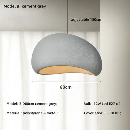 LED Pendant Lights White Resin Hanging Lamp for Living Dining Room Restaurant Decor Chandelier Art Suspension Luminaire