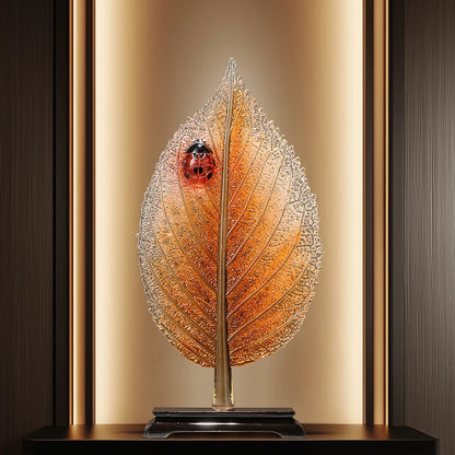 Creative art leaf ornaments for the living room TV and wine cabinet, a niche and high-end home decoration