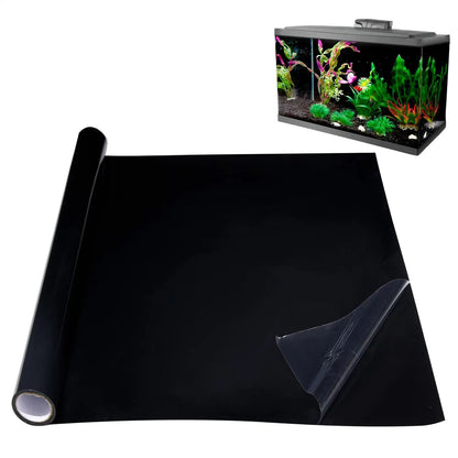 Aquarium Wallpaper Fish Tank Background Sticker Black Static Cling Film Wallpaper Aquarium Background Decorations