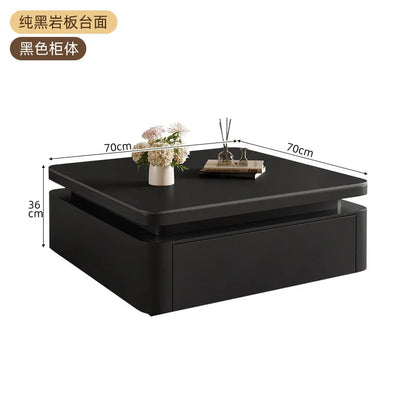 Decor Modern Table Floor Storage Luxury Center Coffee Table Apartment Black Mesas De Centro De Mesa Para Sala Home Furniture