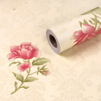 Home Decor Retro Floral Wallpaper Renovation of Bedroom and Living Room Decorative Walls