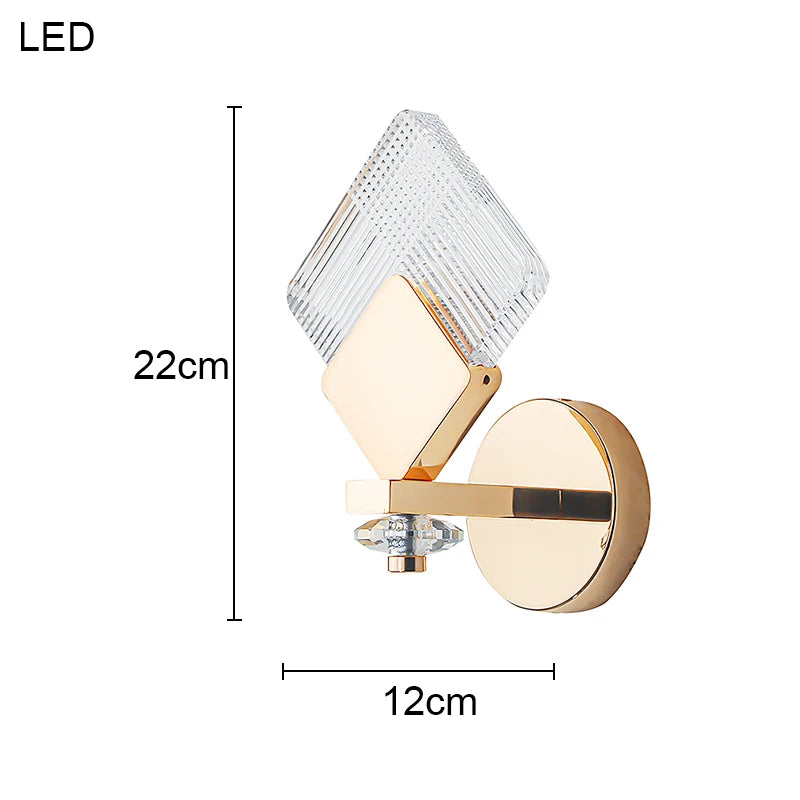 Living Room Background Acrylic Wall Lamp Bedroom New Style Light Luxury Corridor Decoration Bedside Lighting