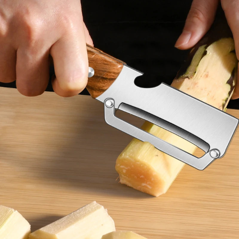 Stainless Steel KItchen Peeler 3-in-1 Multi-Functional Peeler Green Onion Slicer Bottle Opener Peeler for Fruits and Vegetables