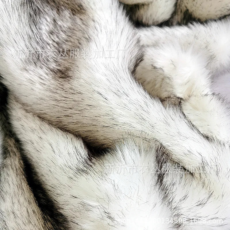 European Style Imitation Fox Blanket Model Room Soft Furnishing Artificial Fur Blanket PV Fleece Blanket Bedside Blanket