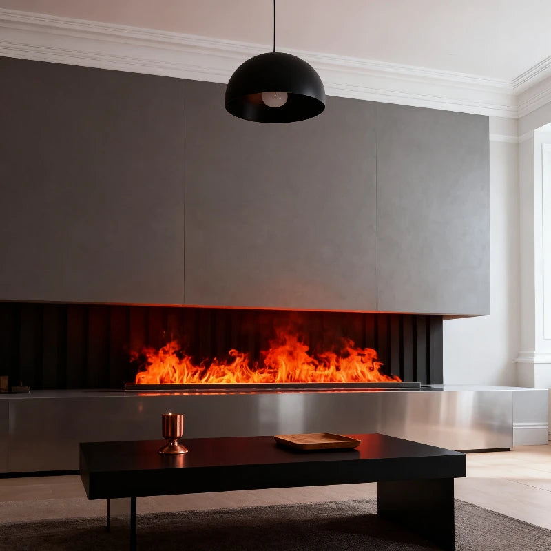 Smart Steam LED Simulated Flame Atomization Fireplace TV Decorative Fireplace Mobile App Smart Fireplace -Phone Control Fire Pit