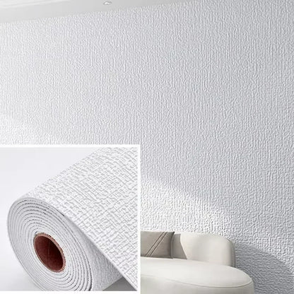 3D Wall Panel Linen Texture Peel-and-Stick Waterproof Wallpaper Home Decor Living Room House Bathroom Decoration Brick Sticker