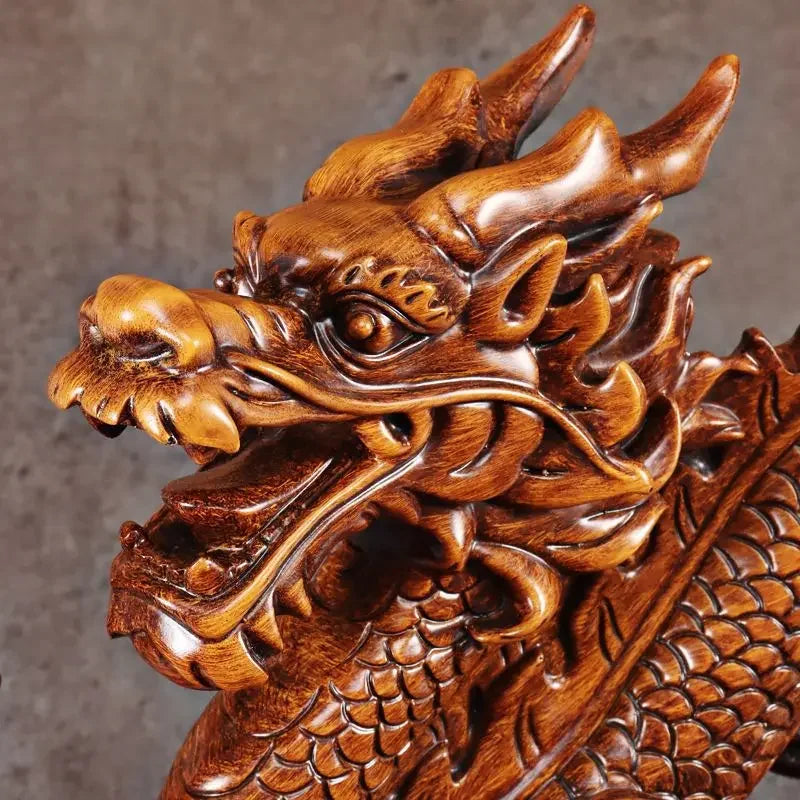 Lucky Dragon Ornaments To Attract Wealth When Living Room Store Housewarming Opening Gift Crafts Sculptures