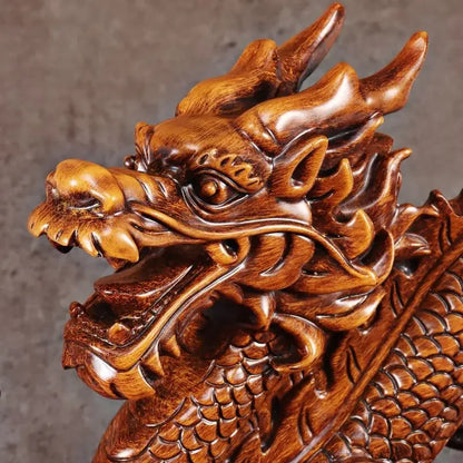 Lucky Dragon Ornaments To Attract Wealth When Living Room Store Housewarming Opening Gift Crafts Sculptures