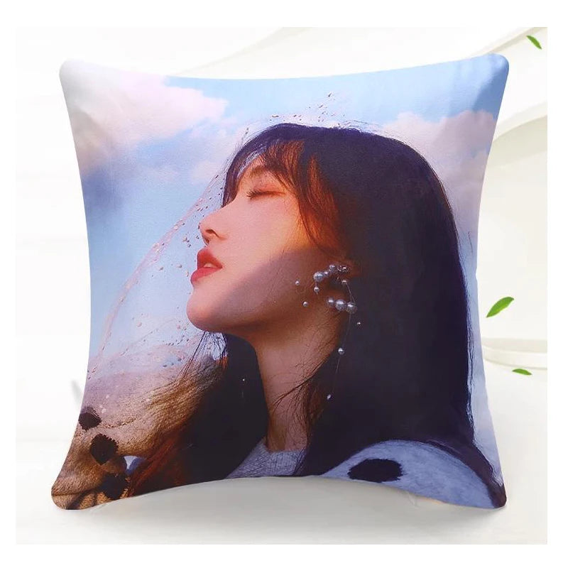 DIY Customized Throw Pillow Custom Cushion Cover Home Decorative Square Wedding Pets Baby Picture Print Pillowcase Gift
