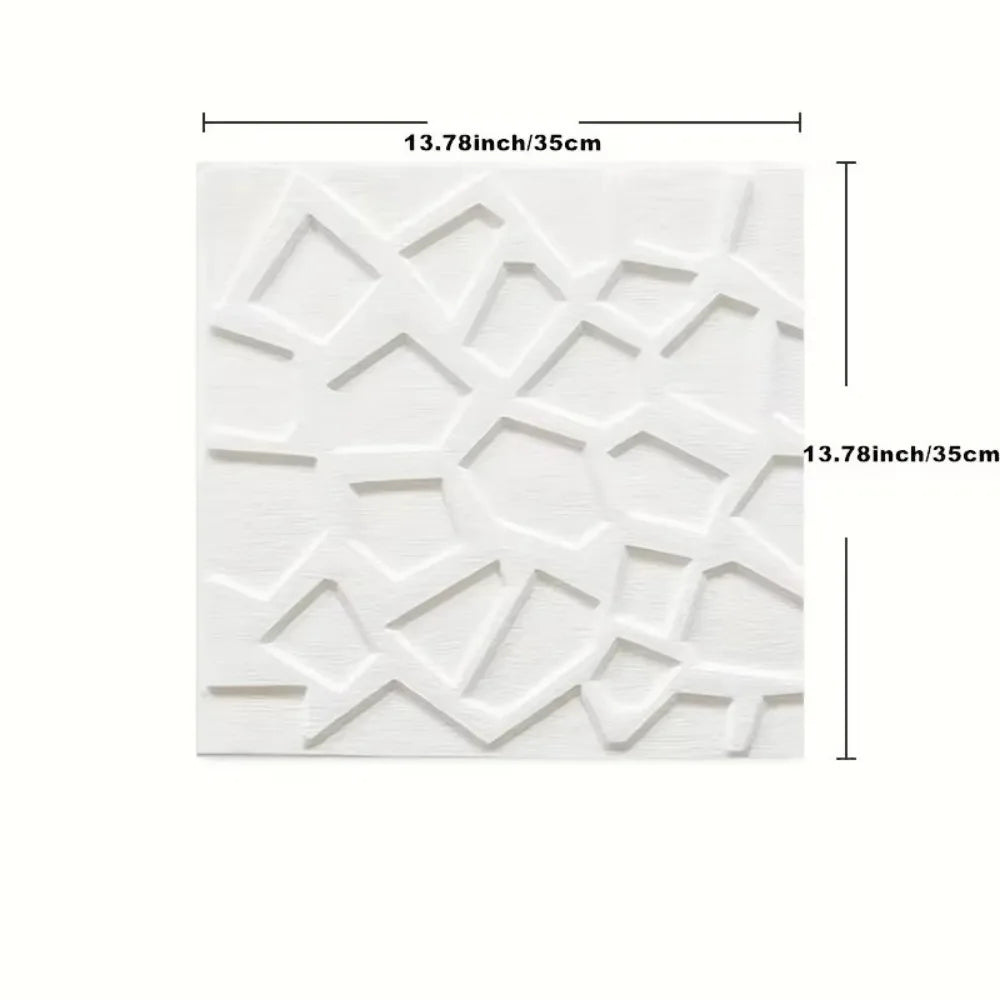 35*35cm 3D Foam Ceiling Waterproof Anti-collision Wall Stickers Peel and Stick Self-adhesive Background Wallpaper Bed Room Decor