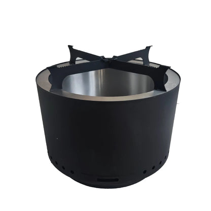 Factory Camp Campfire Smokeless Stove Outdoor Brazier Stainless Steel Fire Pit with Bracket