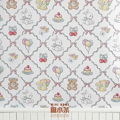 1:12 DIY Dollhouse (20x28cm)Adhesive Wallpaper on The Back for Kitchen(viscous) Living Room Bedroom Floor Decoration Accessories