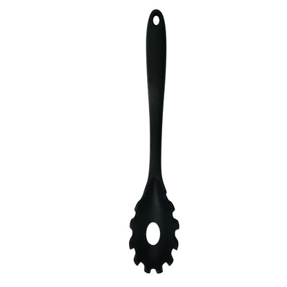 Silicone Pasta Noodle Colander Long Handle Spaghetti Spoon Noodle Scoop Colander Slot Spoon Nylon Drain Strainer Kitchen Gadget
