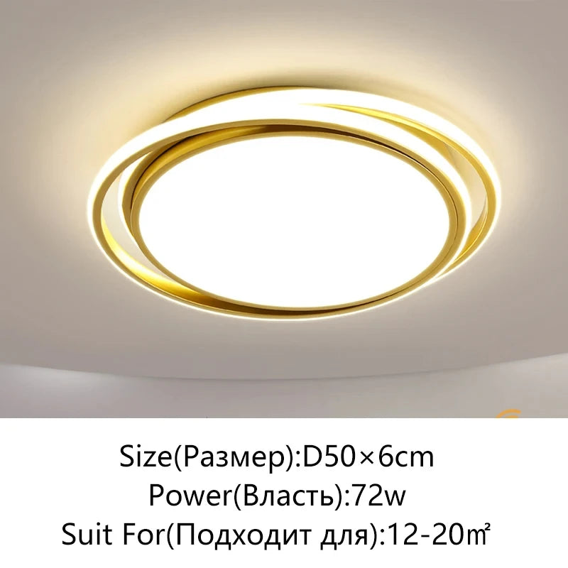Living Room LED Ceiling Lamp Modern Simple Bedroom Room Dining Light Nordic Lustre Home Decor Interior Lighting Kids Chandelier