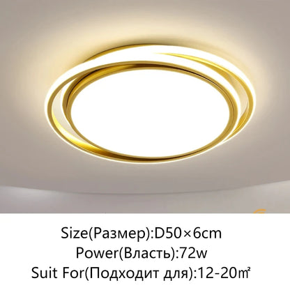 Living Room LED Ceiling Lamp Modern Simple Bedroom Room Dining Light Nordic Lustre Home Decor Interior Lighting Kids Chandelier