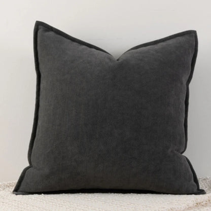 Cozy Solid Chenille Throw Pillow Covers - Nordic Design, 45x45/50x50/60x60/65x65cm, Ideal for Living Room & Bedroom Decor