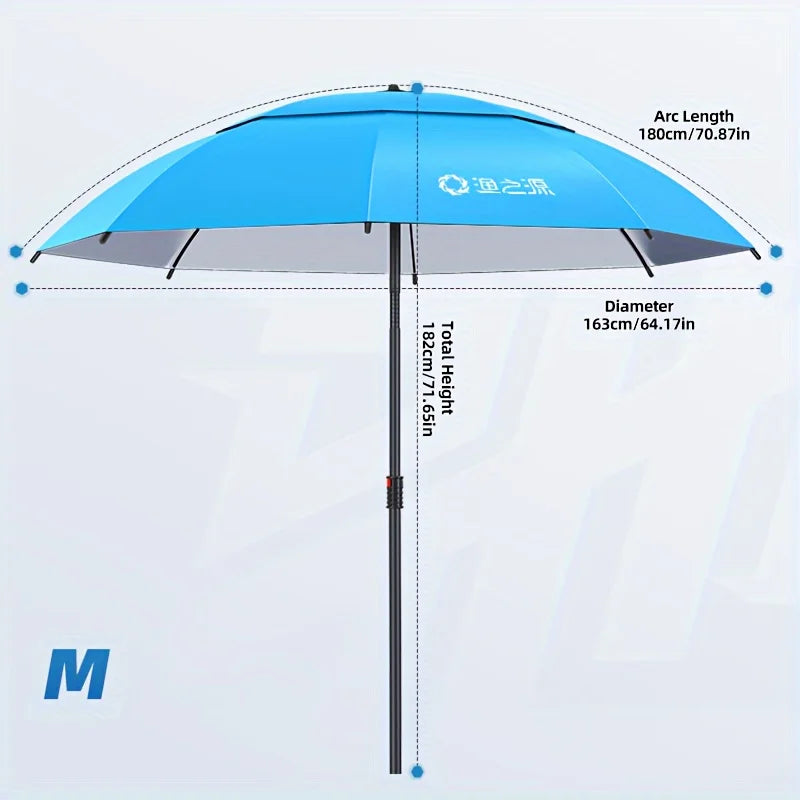 Fishing Umbrella, Outdoor Sunshade Umbrella for Anglers, Portable, For Fishing, Stall, Garden, Shop & Outdoor Activities