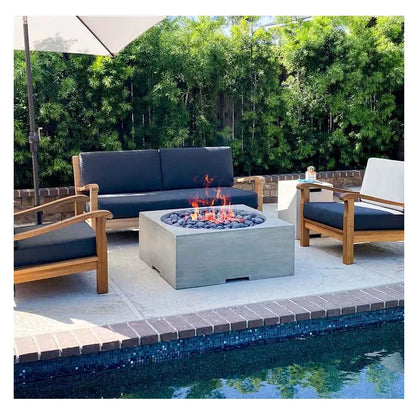 Natural Gas Fire Pit Outdoor Table Top Fire Pit Cement Smokeless Fire Pit