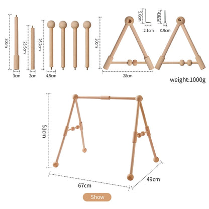 Crib Mobile Bed Bell Wooden Bracket Baby 0-12 Months Wooden Mobile Hanging Rattles Toy Holder Decorative Accessories Arm Bracket
