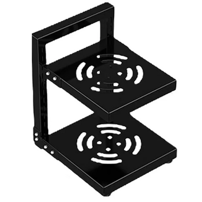 KYCOR-Adjustable Pot Organizer Rack - Space-Saving, Rustproof Storage For Pans, Pots & Lids - Under Cabinet Kitchen Solution