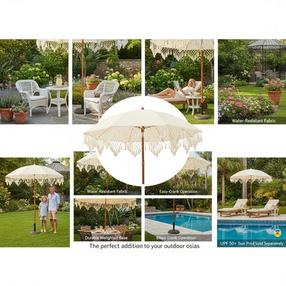 Outdoor Courtyard Sunshade Umbrella with Fashionable  UPF50+ Sun Protection Portable Beach Umbrella Sunshade Umbrella